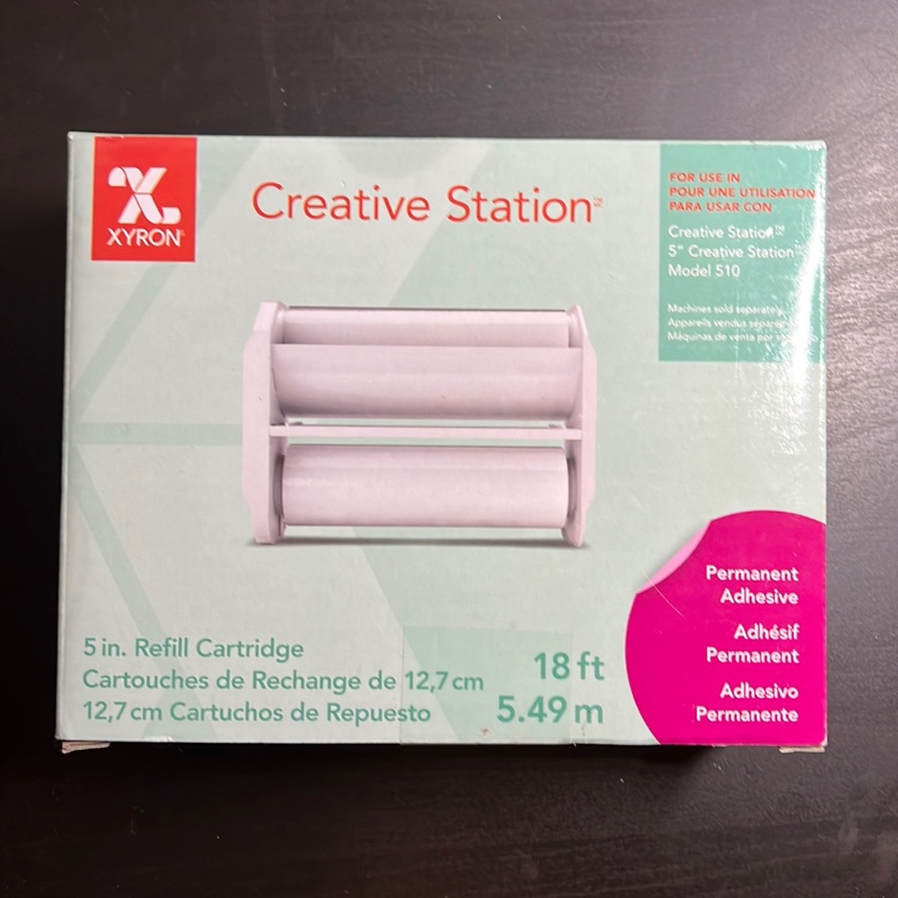 Xyron Permanent Adhesive Refill for the Creative Station & CS Lite, 5" x 18'